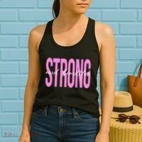 Strong And Beautiful Breast Cancer Awareness Women's Tank Top thumb 2
