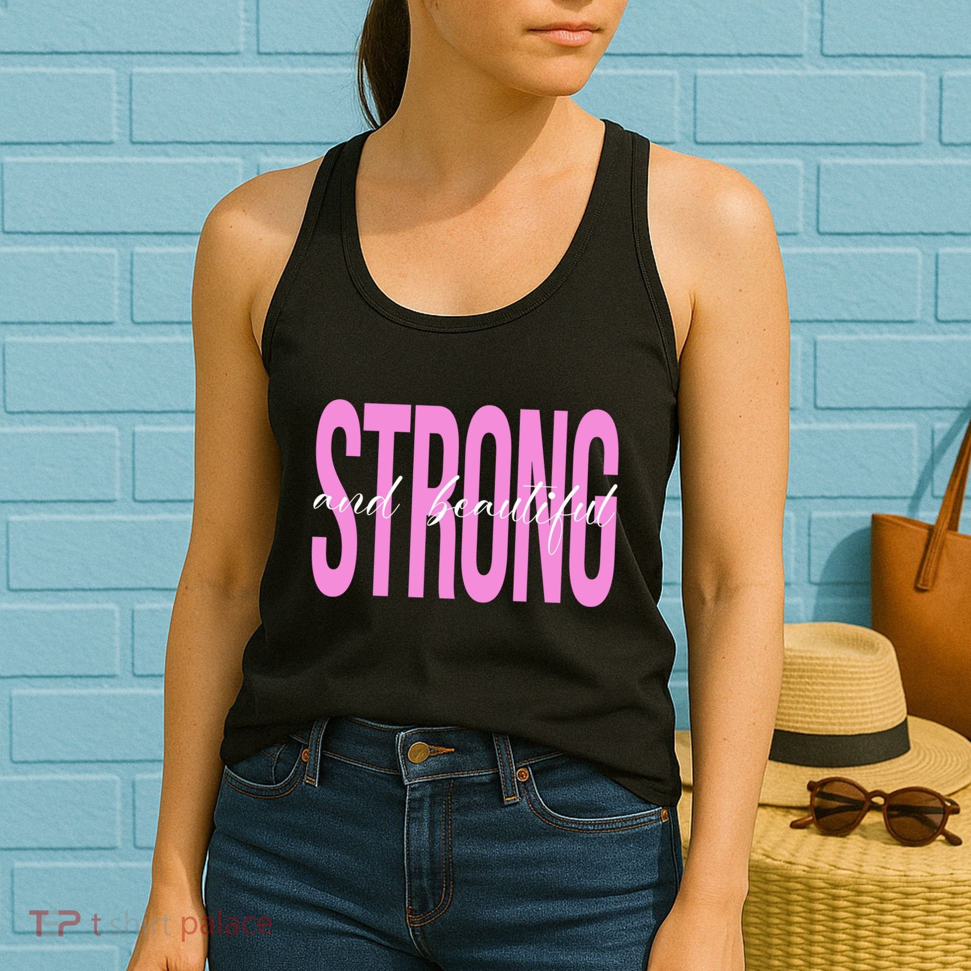Strong And Beautiful Breast Cancer Awareness Women's Tank Top