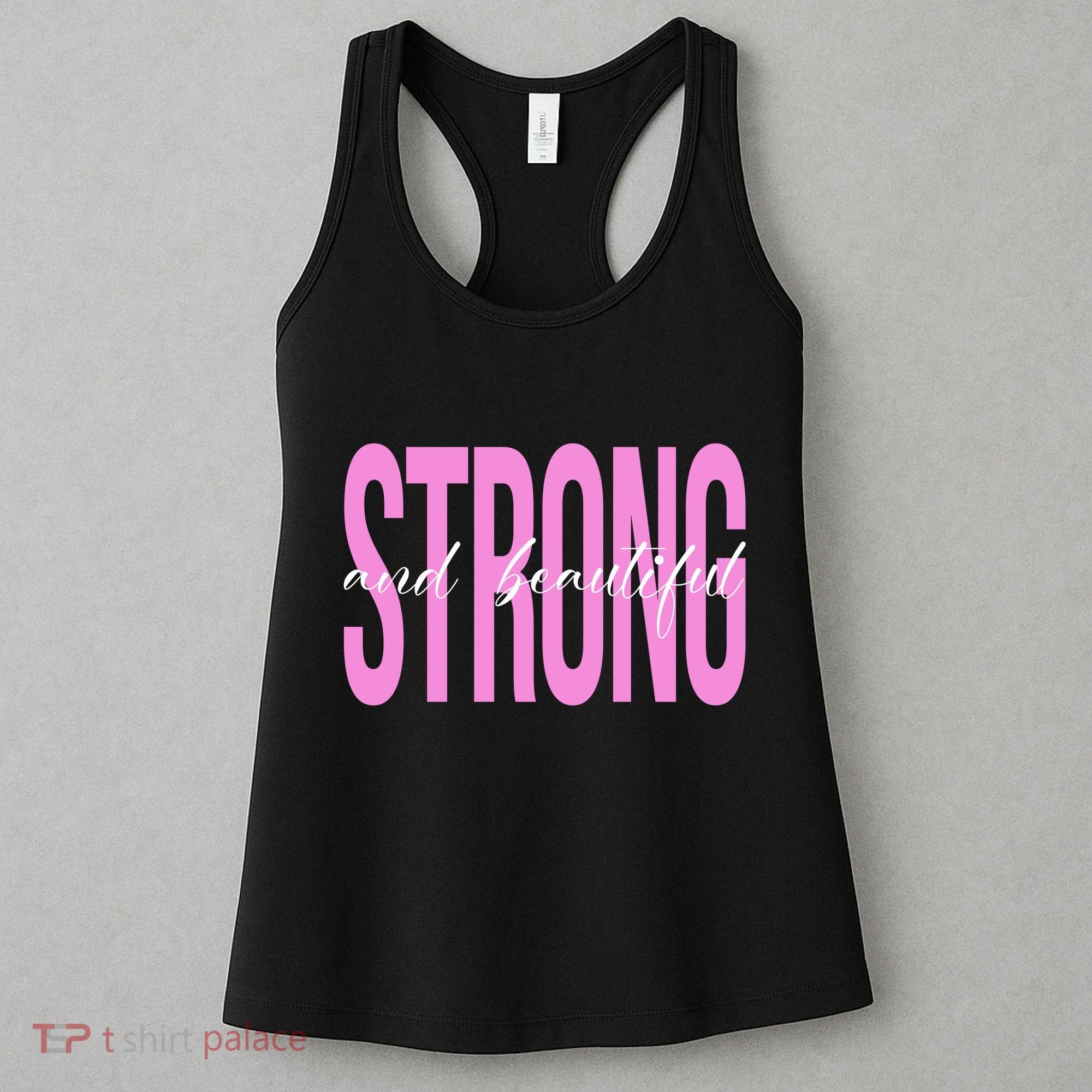 Strong And Beautiful Breast Cancer Awareness Women's Tank Top