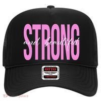 Strong And Beautiful Breast Cancer Awareness Hat thumb 0