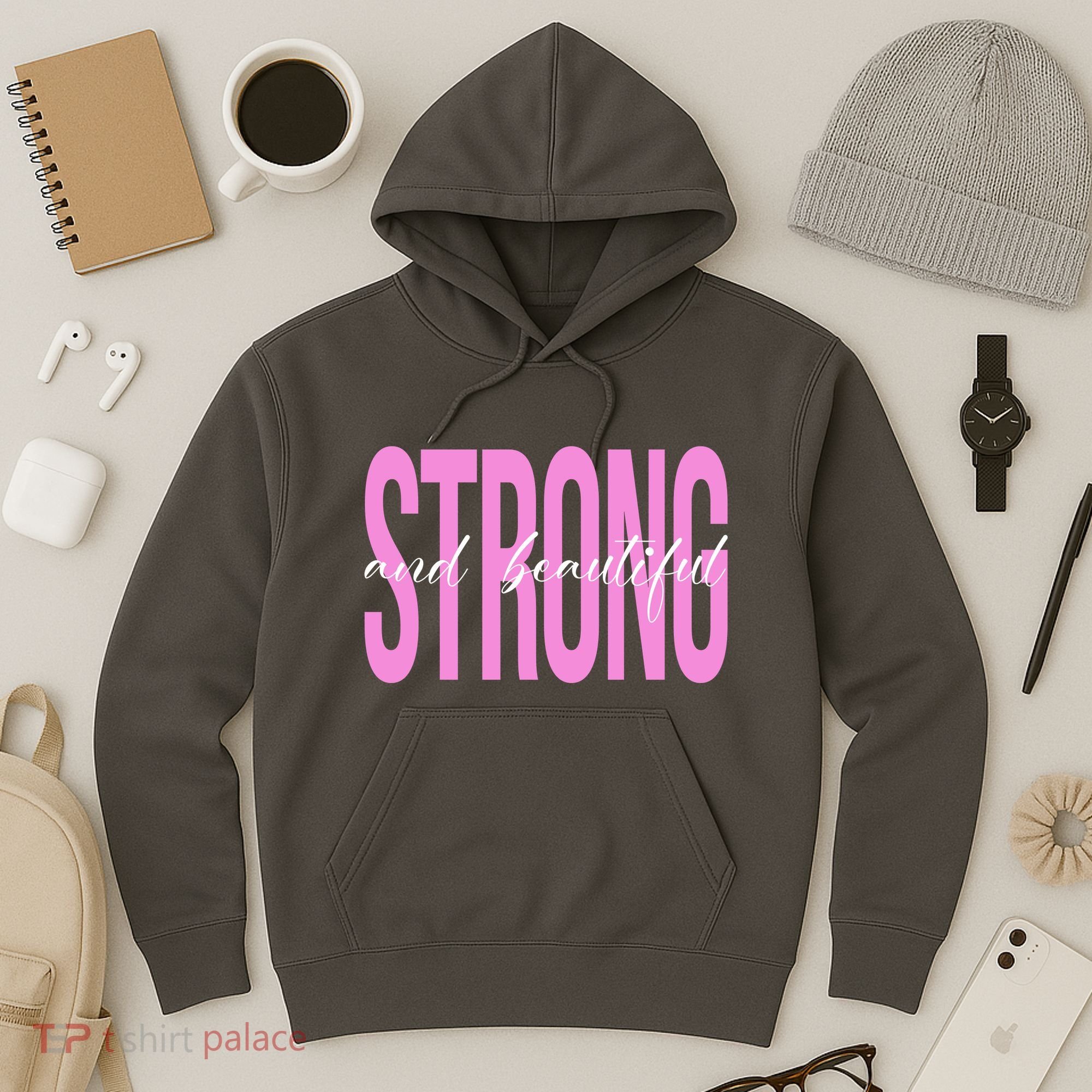 Strong And Beautiful Breast Cancer Awareness Hoodie
