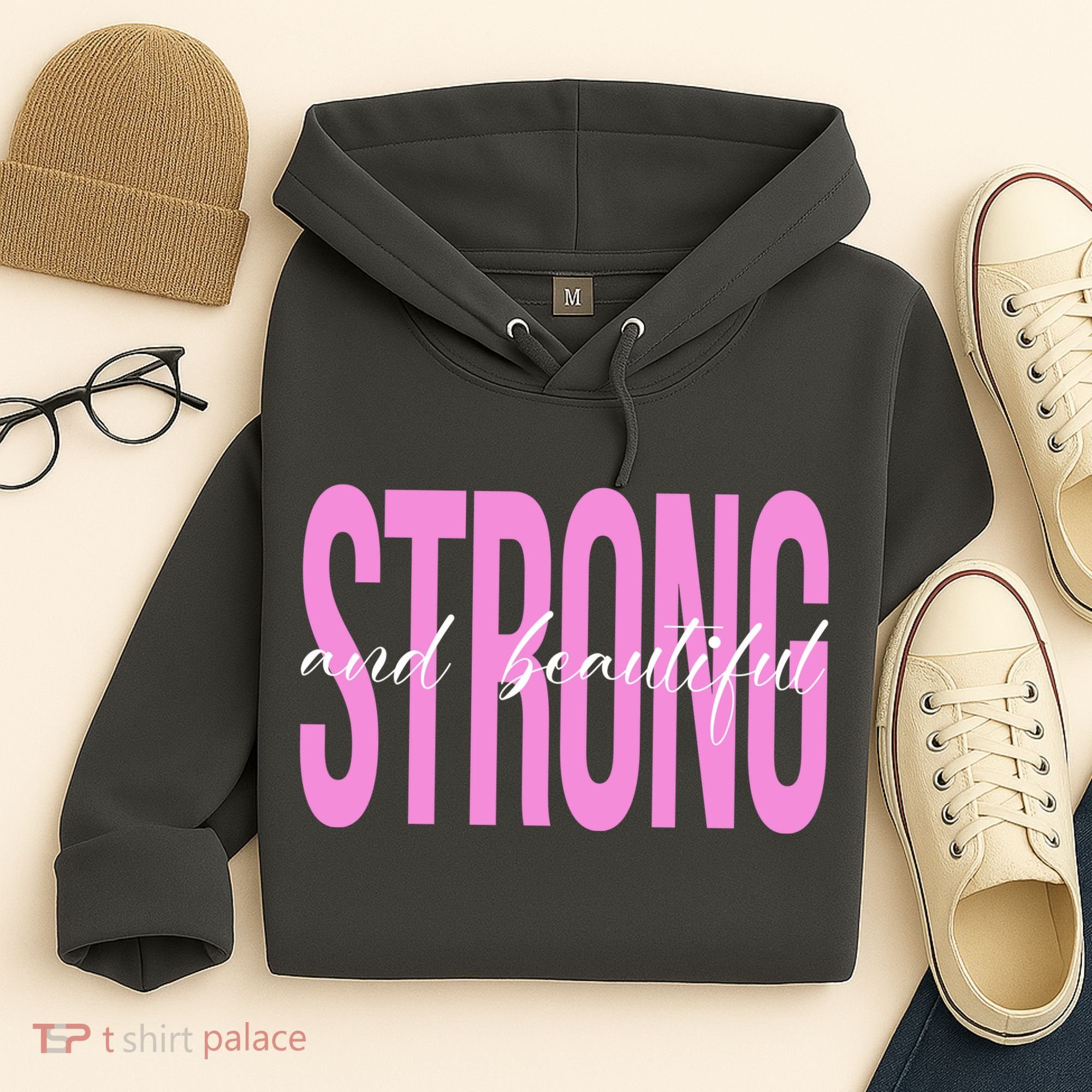 Strong And Beautiful Breast Cancer Awareness Hoodie