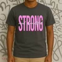 Strong And Beautiful Breast Cancer Awareness T-Shirt thumb 3
