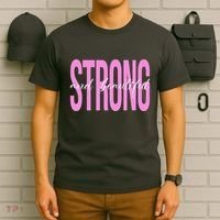 Strong And Beautiful Breast Cancer Awareness T-Shirt thumb 6