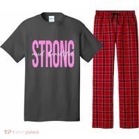 Strong And Beautiful Breast Cancer Awareness Pajama Set thumb 0