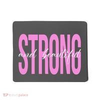 Strong And Beautiful Breast Cancer Awareness Mousepad thumb 0