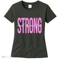 Strong And Beautiful Breast Cancer Awareness Women's T-Shirt thumb 0