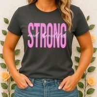 Strong And Beautiful Breast Cancer Awareness Women's T-Shirt thumb 2