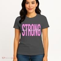 Strong And Beautiful Breast Cancer Awareness Women's T-Shirt thumb 4