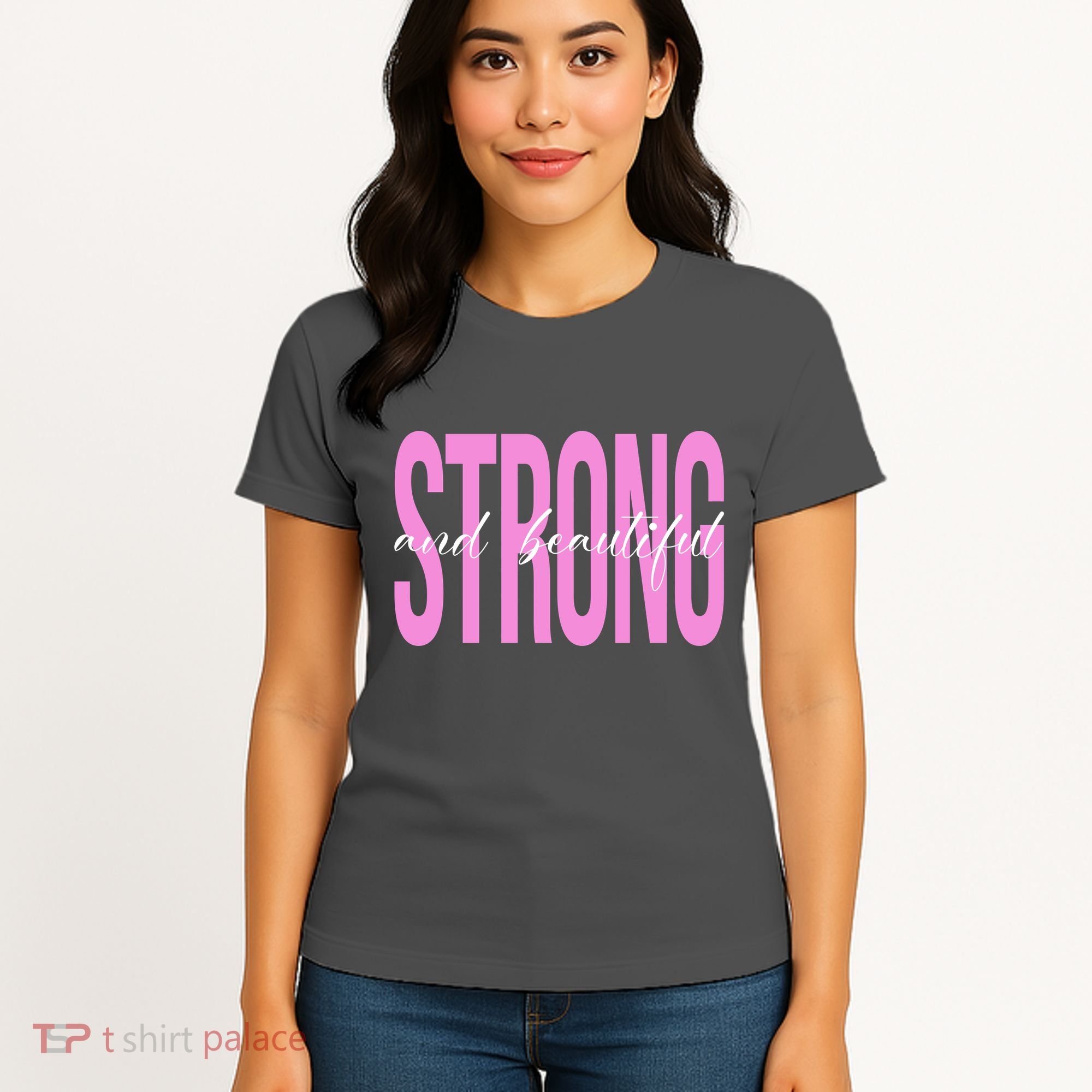 Strong And Beautiful Breast Cancer Awareness Women's T-Shirt