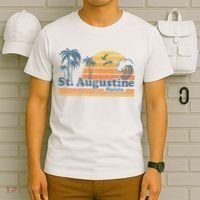 St Augustine Beach Florida Vintage Spring Break 70s Retro T-Shirt thumb 6