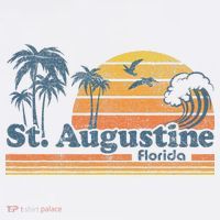 St Augustine Beach Florida Vintage Spring Break 70s Retro T-Shirt thumb 7