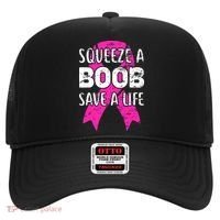 Squeeze A Boob Save A Life Breast Cancer Warrior Pink Ribbon Hat thumb 0