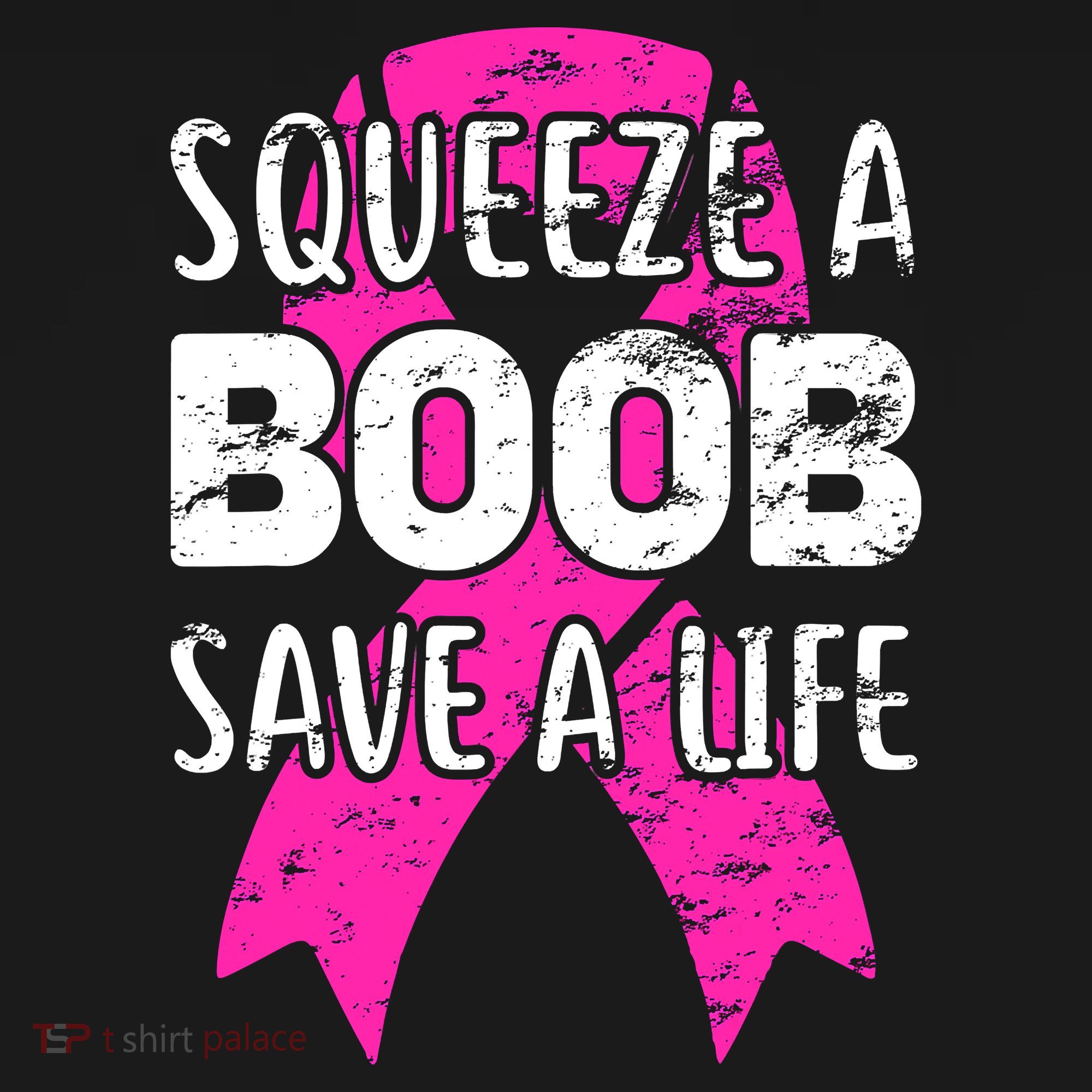 Squeeze A Boob Save A Life Breast Cancer Warrior Pink Ribbon Women's Long Sleeve Shirt