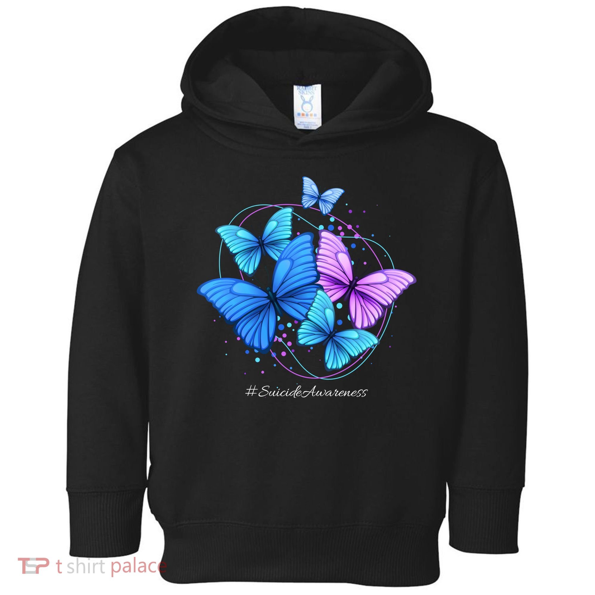 Suicide Awareness Butterfly Toddler Hoodie