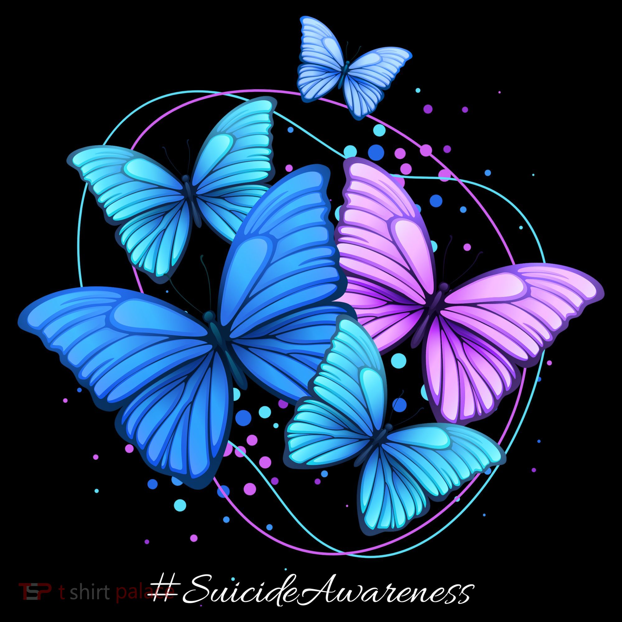 Suicide Awareness Butterfly Toddler Hoodie