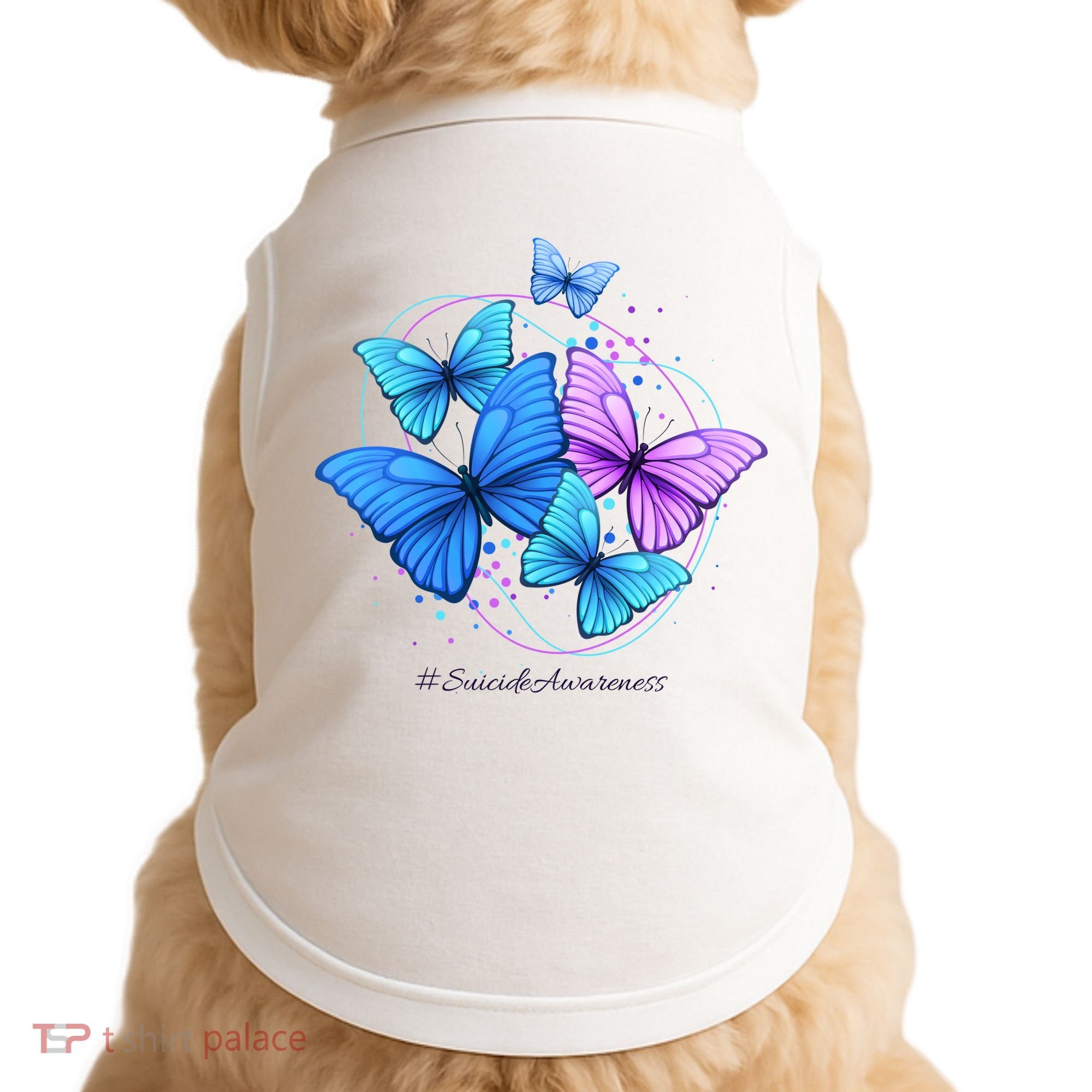Suicide Awareness Butterfly Doggie Tank