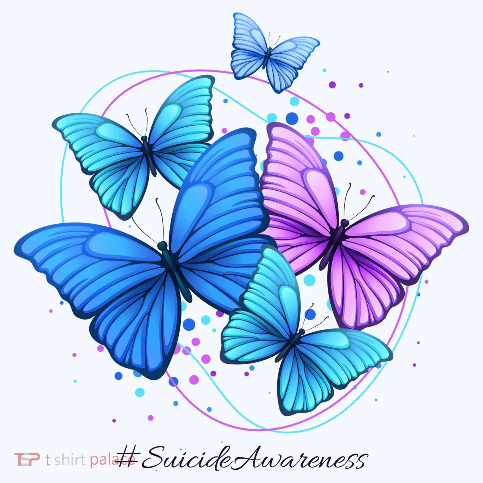 Suicide Awareness Butterfly Doggie Tank