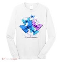 Suicide Awareness Butterfly Long Sleeve Shirt thumb 0