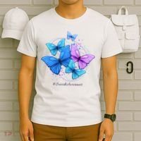 Suicide Awareness Butterfly T-Shirt thumb 6