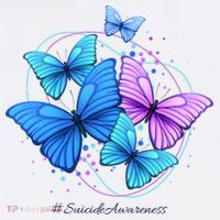 Suicide Awareness Butterfly Ornament thumb 1