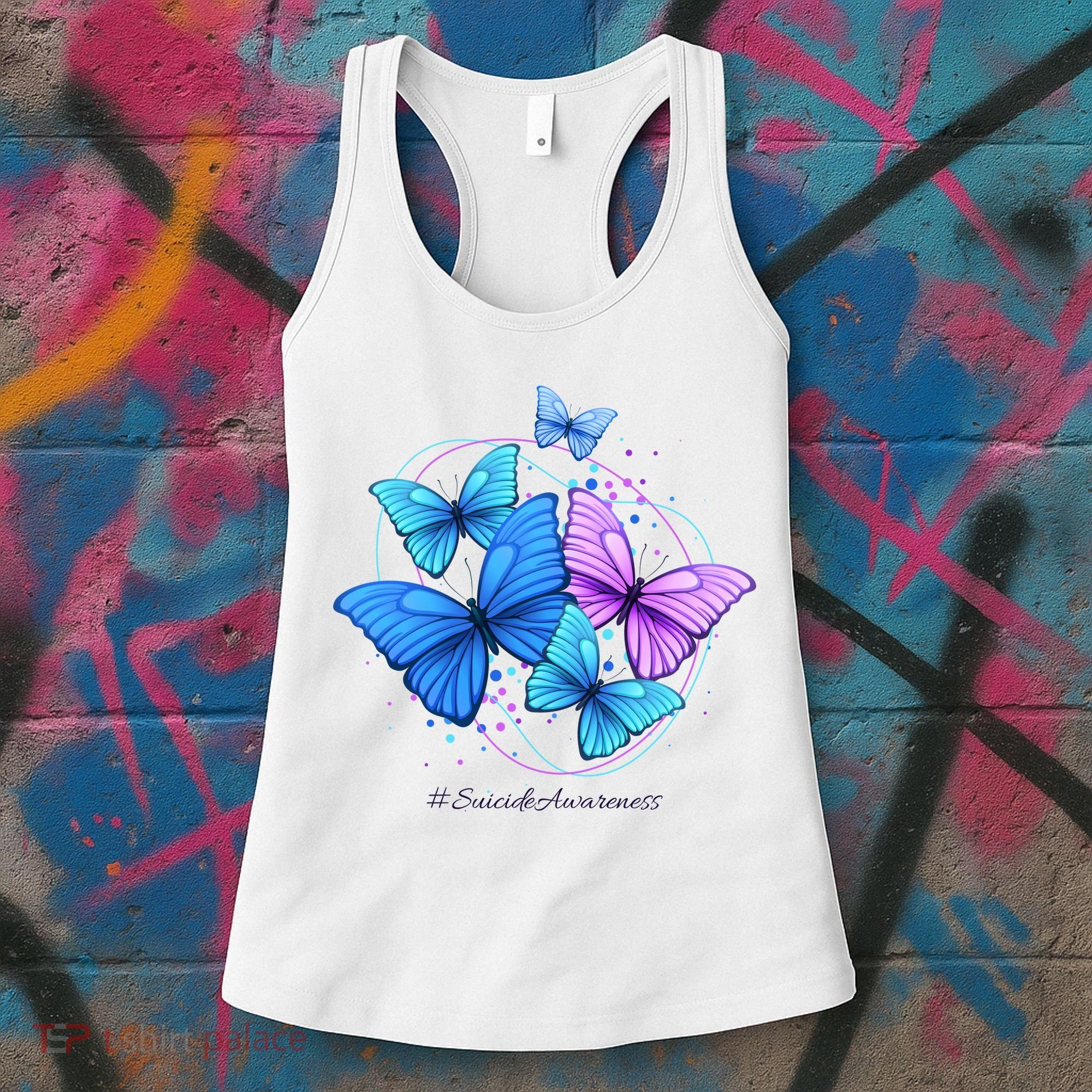 Suicide Awareness Butterfly Women's Tank Top