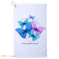Suicide Awareness Butterfly Golf Towel thumb 0