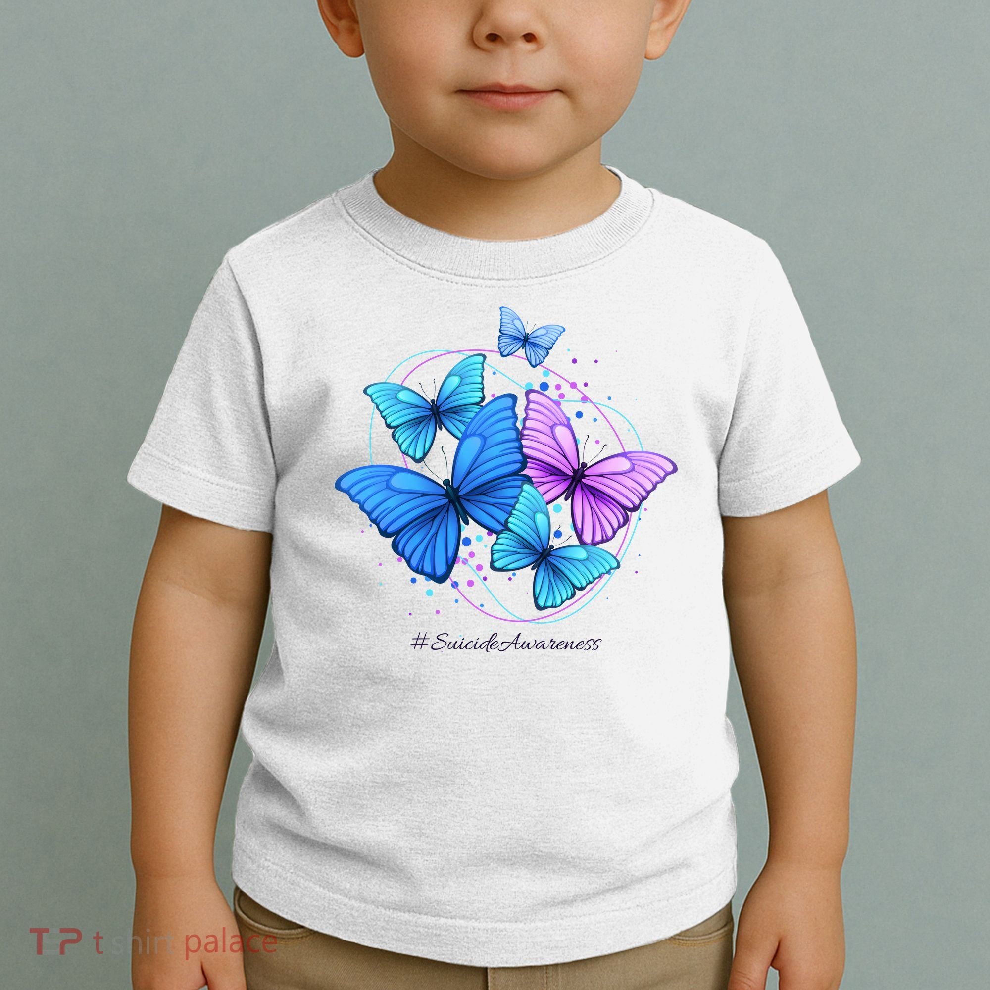 Suicide Awareness Butterfly Toddler T-Shirt
