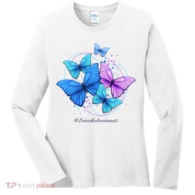 Suicide Awareness Butterfly Women's Long Sleeve Shirt
