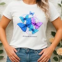 Suicide Awareness Butterfly Women's T-Shirt thumb 2