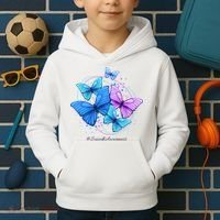 Suicide Awareness Butterfly Kids Hoodie thumb 2