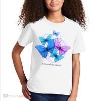 Suicide Awareness Butterfly Kids T-Shirt thumb 2