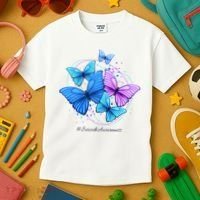 Suicide Awareness Butterfly Kids T-Shirt thumb 3