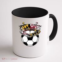 Soccer And Blue Crab Cute Gift Coffee Mug thumb 1