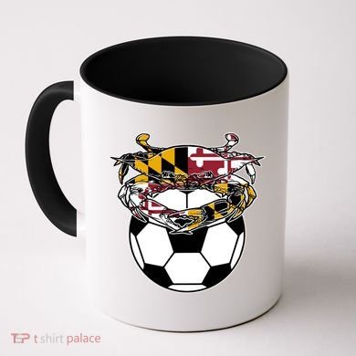 Soccer And Blue Crab Cute Gift Coffee Mug