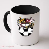 Soccer And Blue Crab Cute Gift Coffee Mug thumb 0