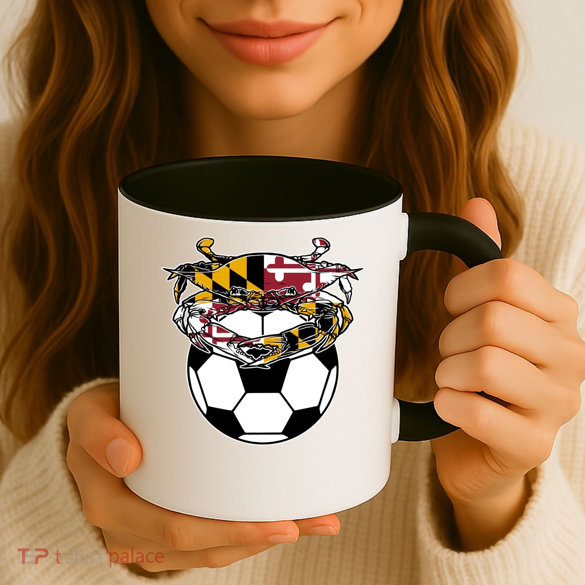 Soccer And Blue Crab Cute Gift Coffee Mug