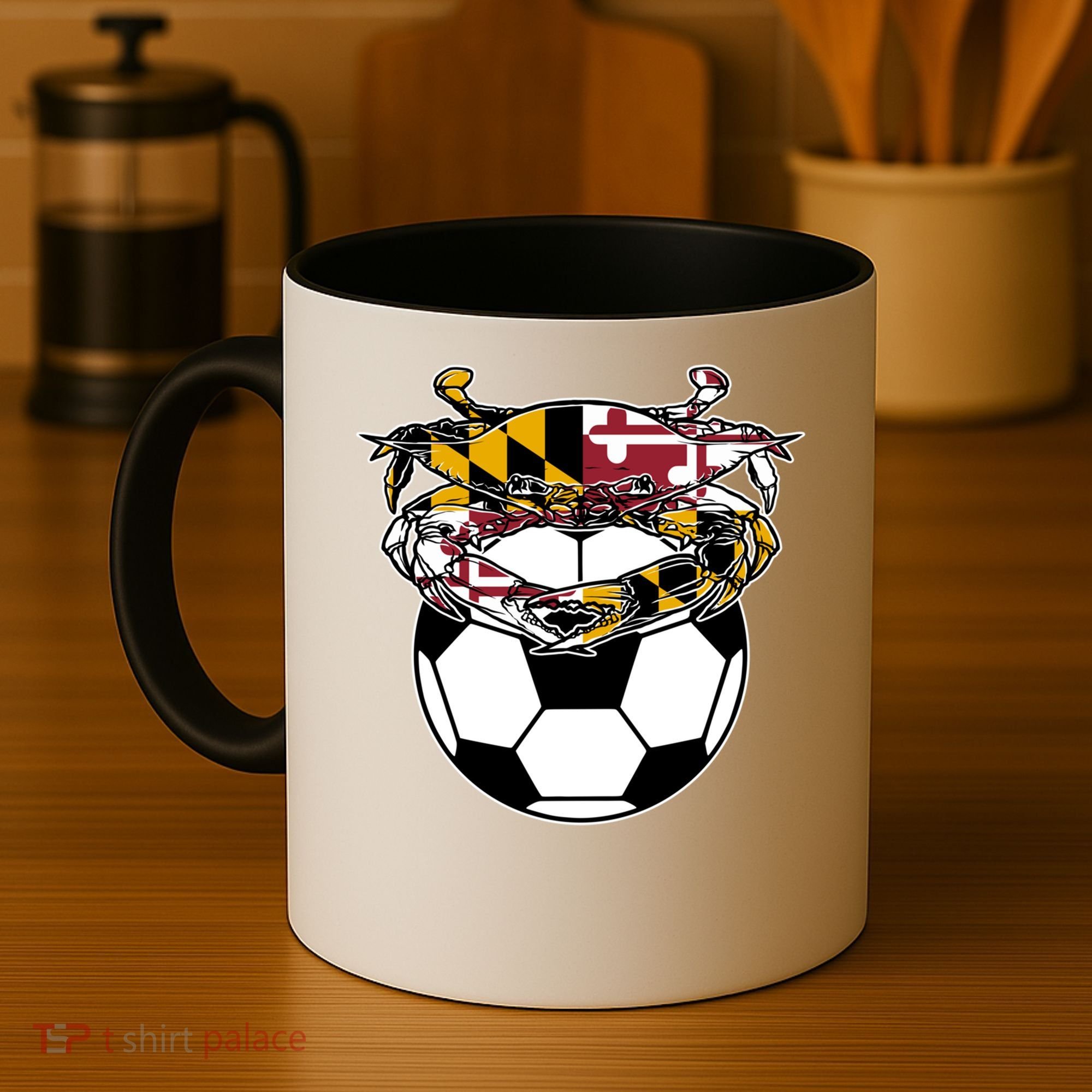 Soccer And Blue Crab Cute Gift Coffee Mug