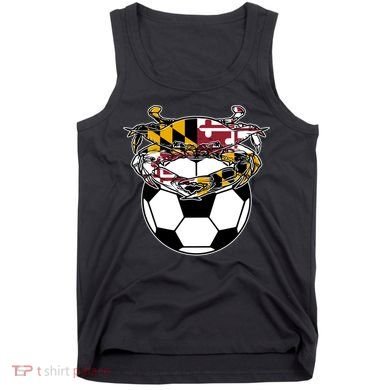 Soccer And Blue Crab Cute Gift Tank Top