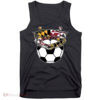 Soccer And Blue Crab Cute Gift Tank Top thumb 0