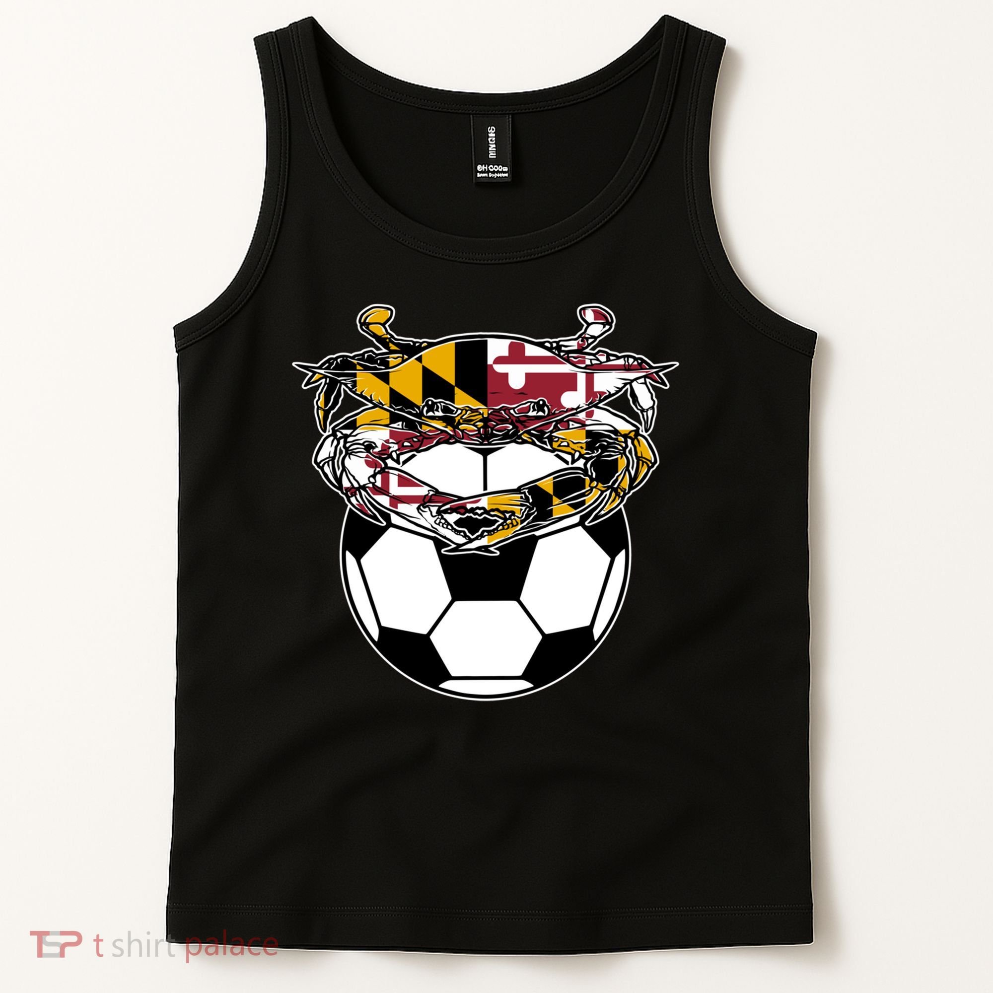 Soccer And Blue Crab Cute Gift Tank Top