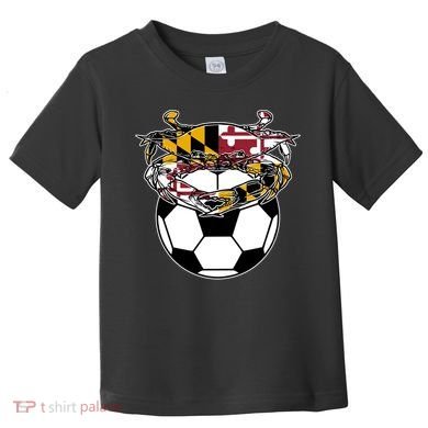 Soccer And Blue Crab Cute Gift Toddler T-Shirt