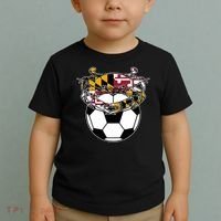 Soccer And Blue Crab Cute Gift Toddler T-Shirt thumb 2