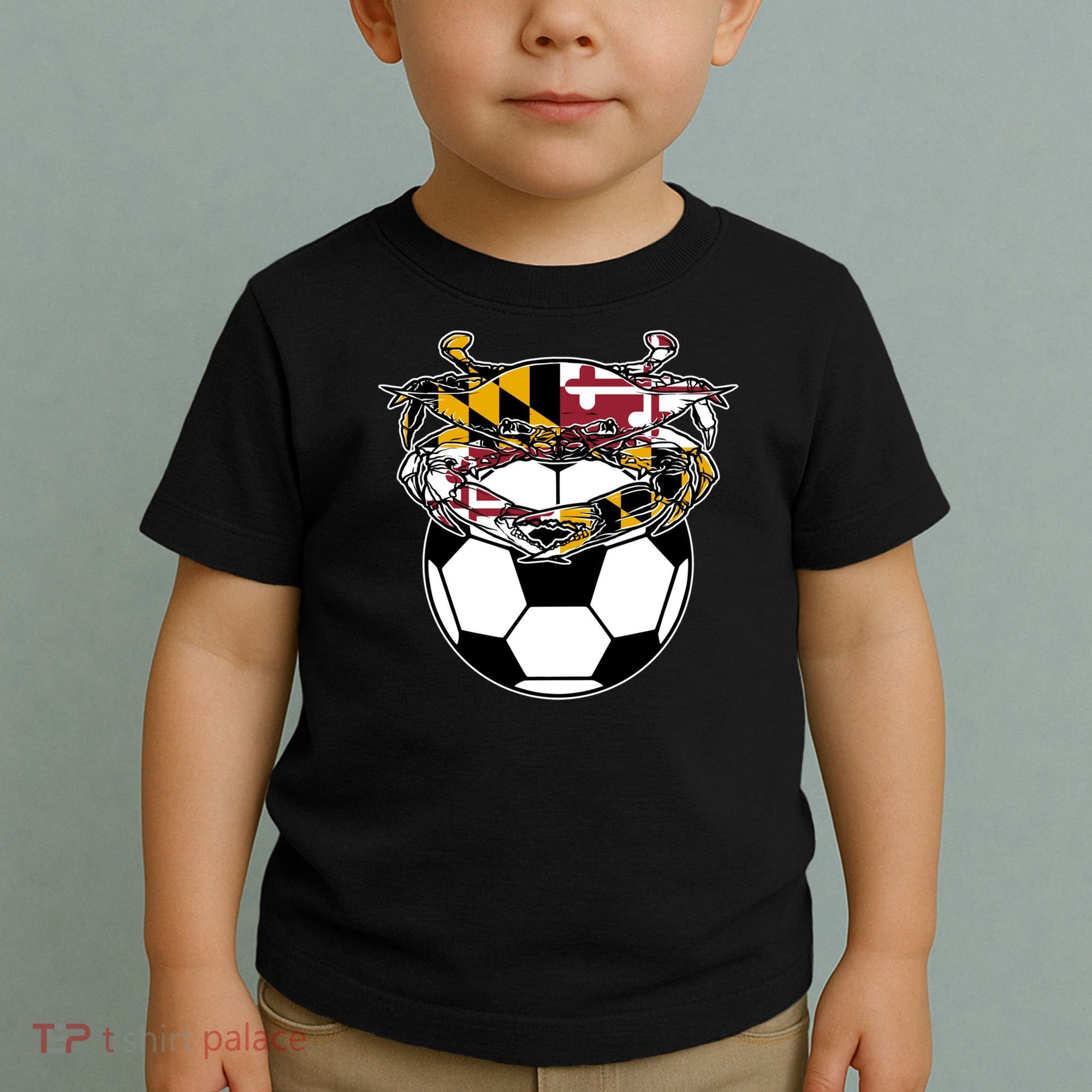 Soccer And Blue Crab Cute Gift Toddler T-Shirt