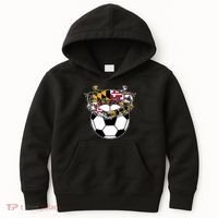 Soccer And Blue Crab Cute Gift Kids Hoodie thumb 0