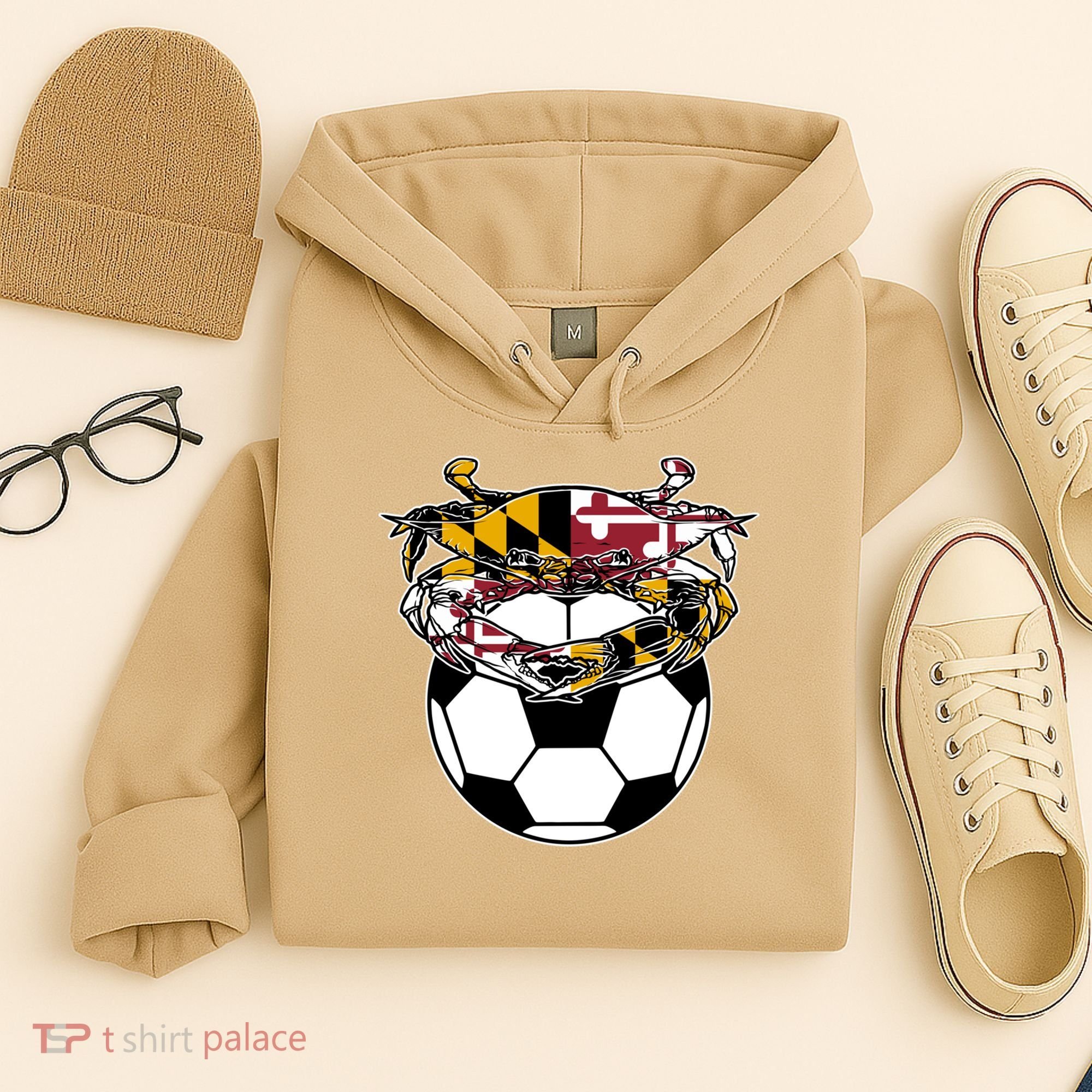 Soccer And Blue Crab Cute Gift Hoodie