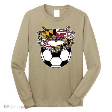Soccer And Blue Crab Cute Gift Long Sleeve Shirt