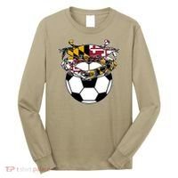 Soccer And Blue Crab Cute Gift Long Sleeve Shirt thumb 0
