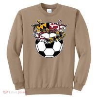 Soccer And Blue Crab Cute Gift Sweatshirt thumb 0