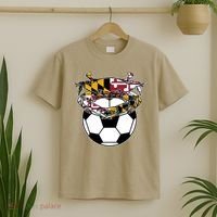 Soccer And Blue Crab Cute Gift T-Shirt thumb 2